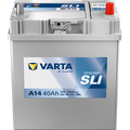 Batterie voiture VARTA A14 40Ah 330A de CANPAA SARL, vue de face avec bornes de connexion visibles.