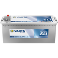 Batterie VARTA M18 180Ah 1000A pour véhicules, vue de face avec bornes positives et négatives, marque VARTA.