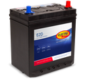 Batterie Electra E2D 35 Ah 270A de CANPAA SARL, vue de face avec bornes de connexion visibles.