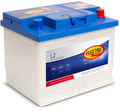Batterie Electra L2D 65 Ah 580A de CANPAA SARL, vue de face avec bornes de connexion visibles.
