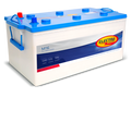 Batterie Electra M16 220Ah 1450A de CANPAA SARL, vue avec bornes et étiquette de capacité.