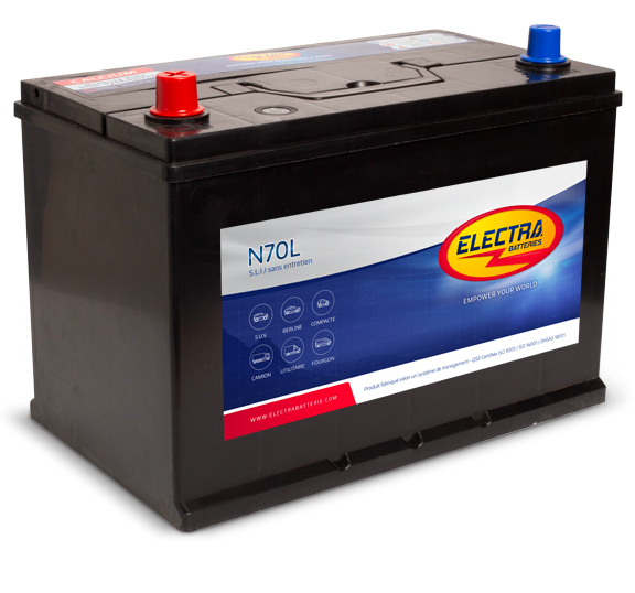 BATTERIE POIDS LOURDS ELECTRA M10G 12V 70AH 530A