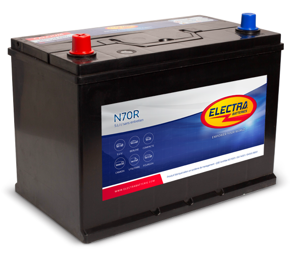 BATTERIE POIDS LOURDS ELECTRA M10D 12V 70AH 530A