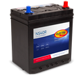 Batterie Electra NS40 32Ah 360A de CANPAA SARL, vue de face avec bornes et étiquette visible.