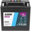 BATTERIE VOITURE EXIDE EK151 AGM 12V 15AH 200A