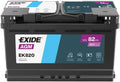 BATTERIE VOITURE EXIDE EK820 AGM 12V 82AH 800A