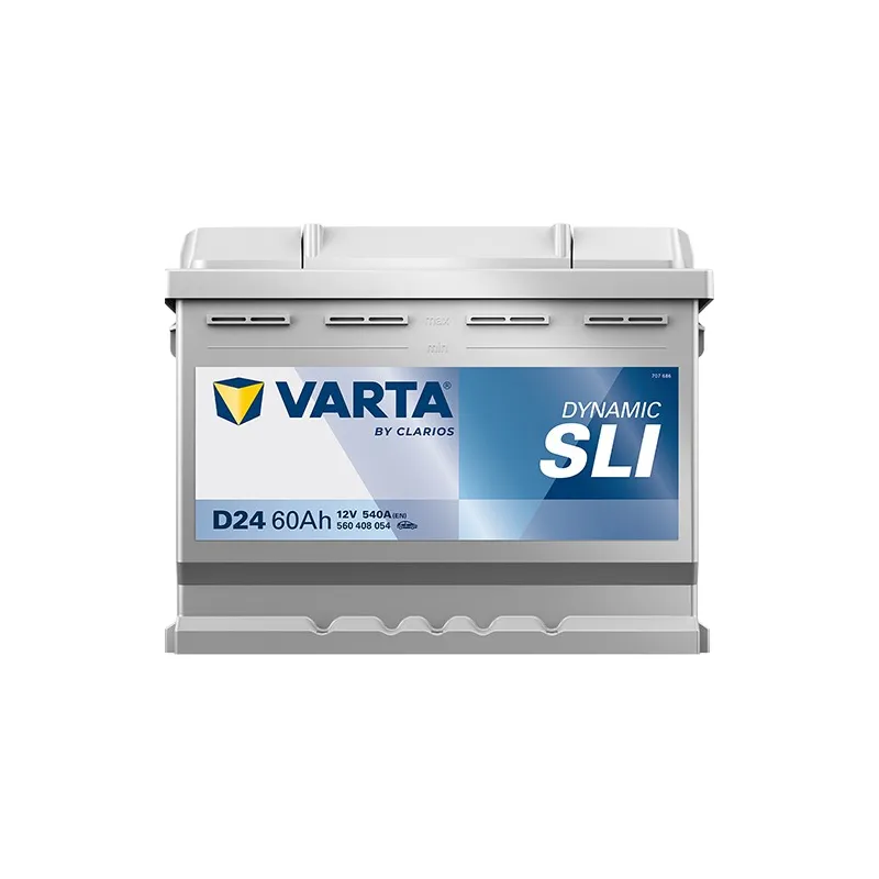 BATTERIE VOITURE VARTA D24 60AH 540A (EN)