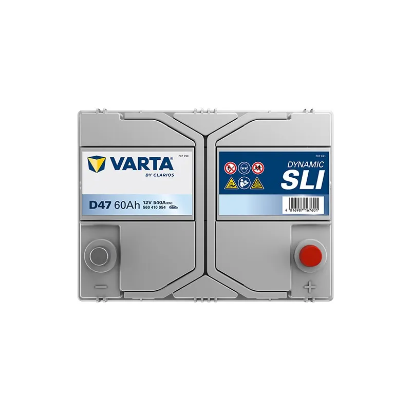 BATTERIE VOITURE VARTA D47 60AH 540A (EN)