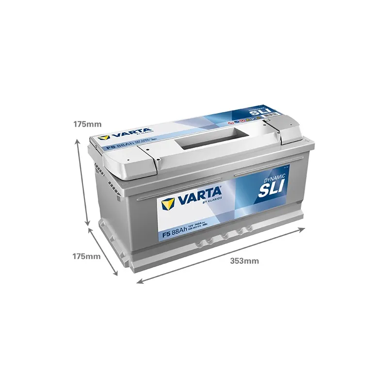 BATTERIE VOITURE VARTA F5 88AH 740A (EN)