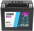 BATTERIE VOITURE EXIDE EK111 AGM 12V 11AH 150A