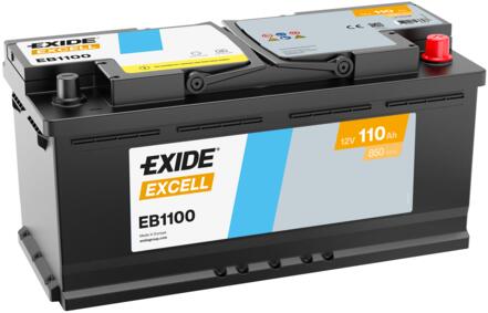 BATTERIE VOITURE EXIDE EB1100 12V 110AH 850A